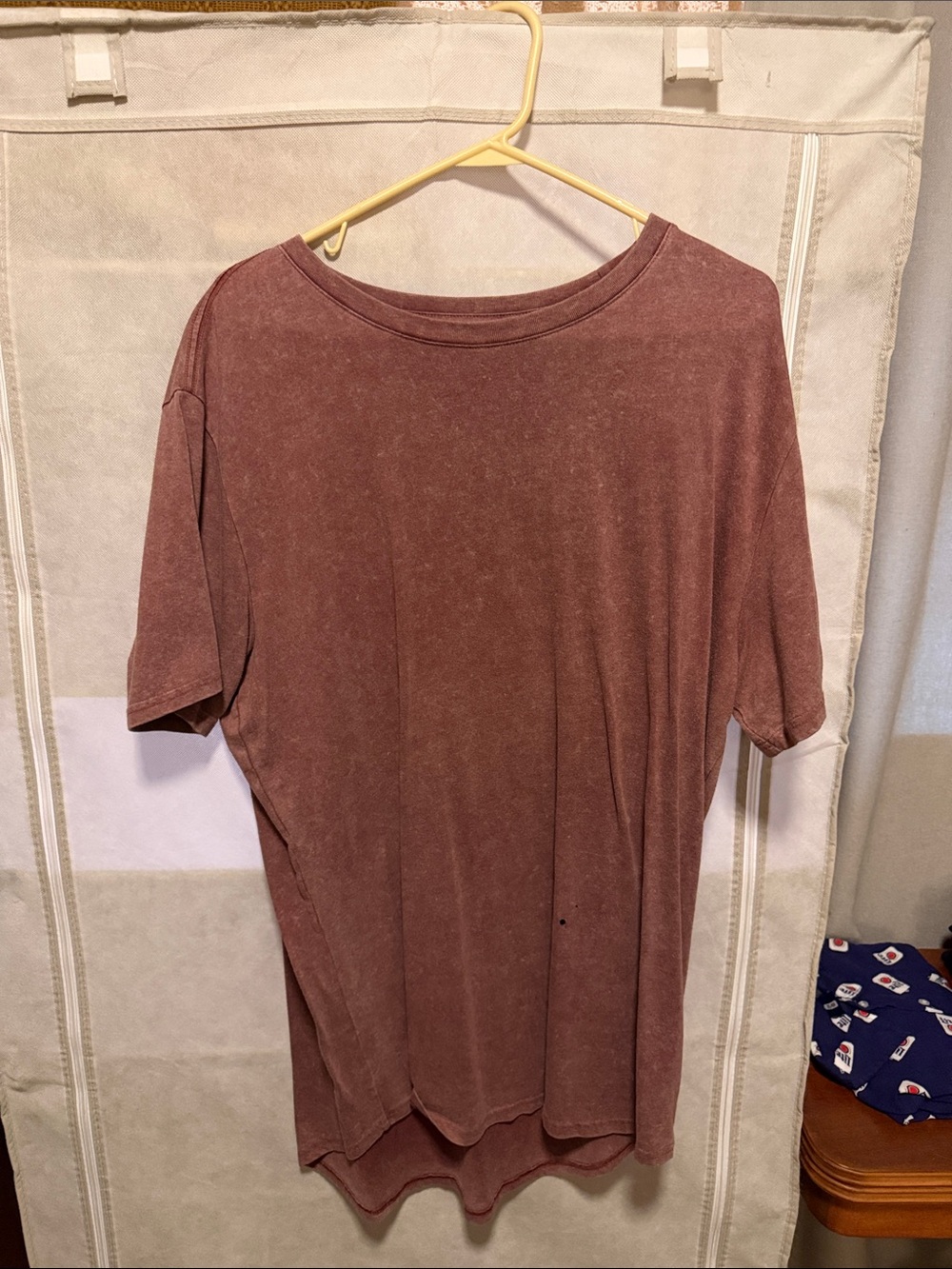 George Men's Mineral-Wash Short Sleeve T-Shirt in Dusty Mauve